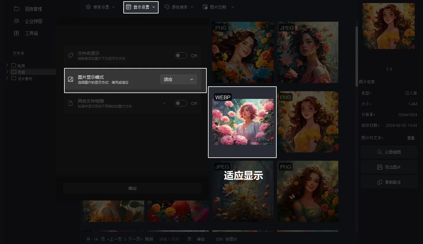 适应显示模式